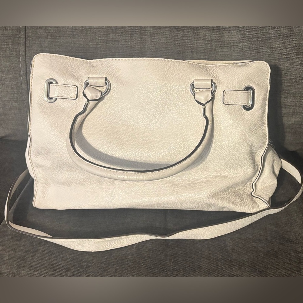 Vintage Michael Kors Large Hamilton EW Tote- Vanilla Leather - Picture 2 of 12
